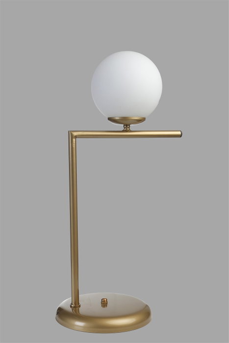 Opviq Lámpara de Mesa Blanca con Tapa de Vidrio Opviq Lámpara de Mesa Blanca con Tapa de Vidrio